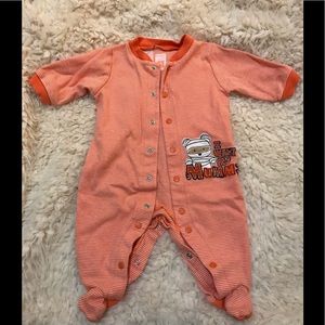 Halloween footed onesie